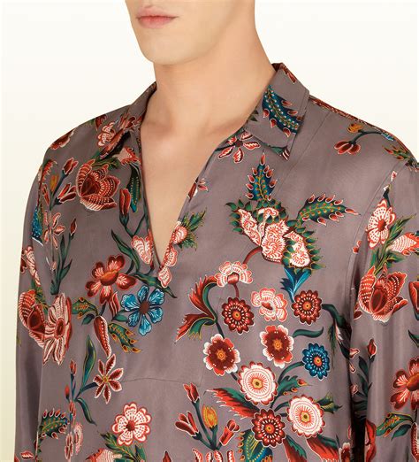 gucci flower shirt|gucci floral shirts.